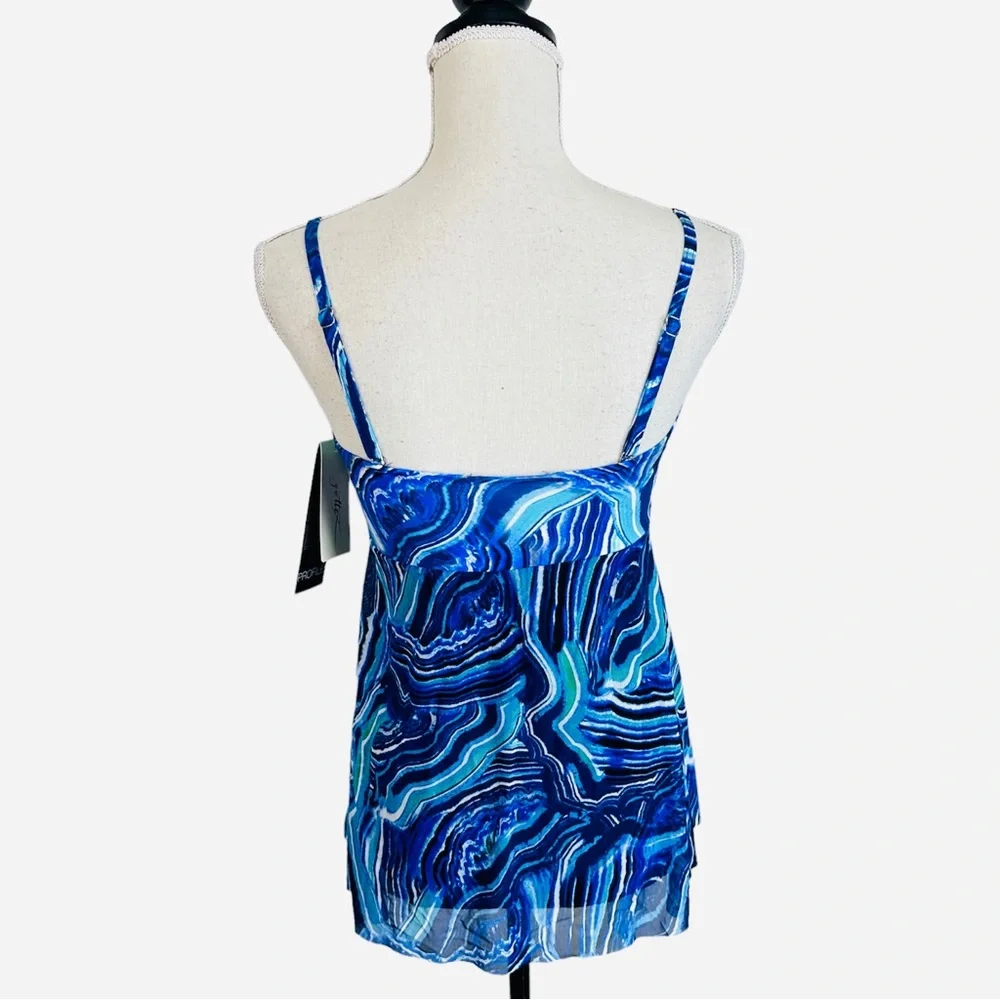 Gottex Mesh Swimdress One Piece Swimsuit Size 6 Resort Beach Coastal Cruise